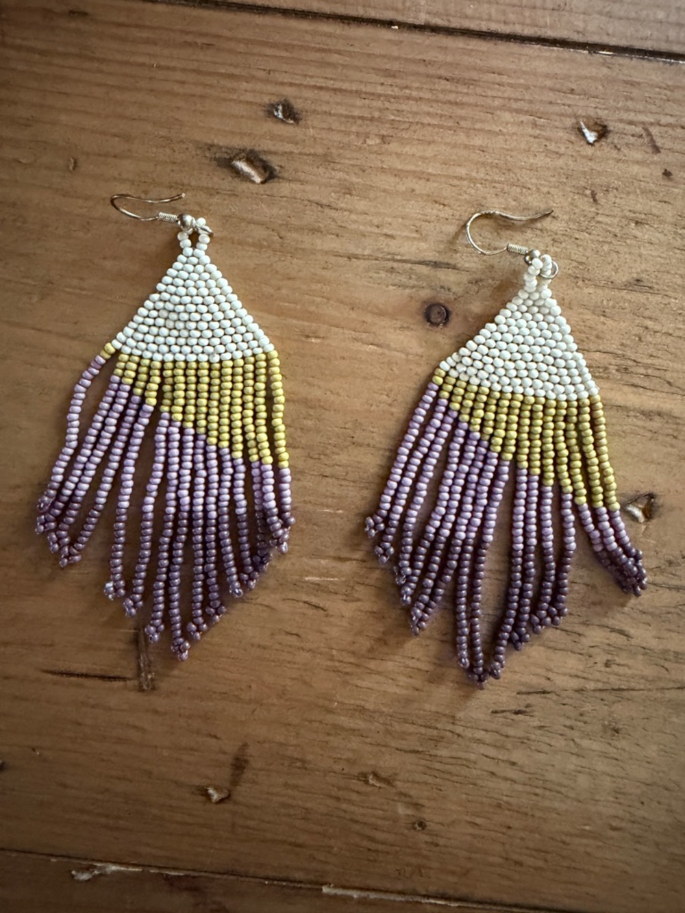 Ink + Alloy seed bead earrings
